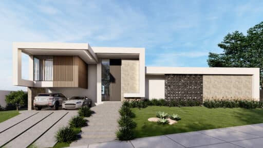 Projeto residencial desenvolvido por escritório de arquitetura em Itupeva